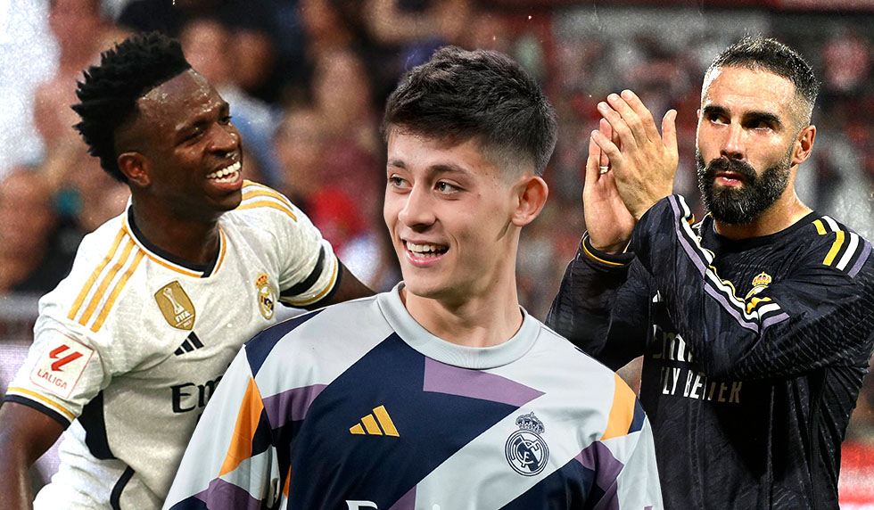 Vinicius Junior Arda Güler Daniel Carvajal Real Madrid