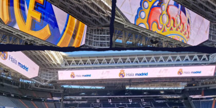 Estadio Santiago Bernabéu Real Madrid Umbau 360 Grad Videoanzeigetafel