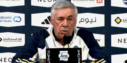 Carlo Ancelotti Real Madrid Supercopa