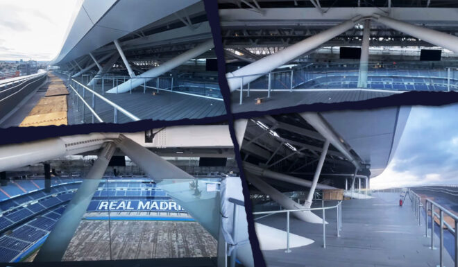 Estadio Santiago Bernabéu Skywalk Dachterrasse Real Madrid