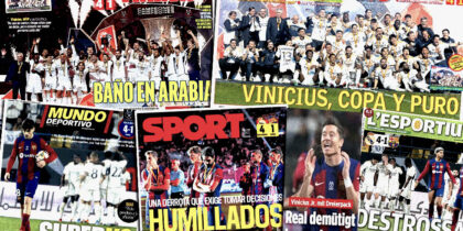 Real Madrid FC Barcelona Pressestimmen Supercopa 2024 Clásico