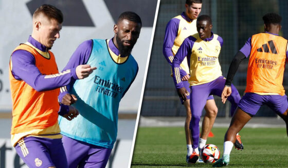 training kroos mendy training kroos mendy