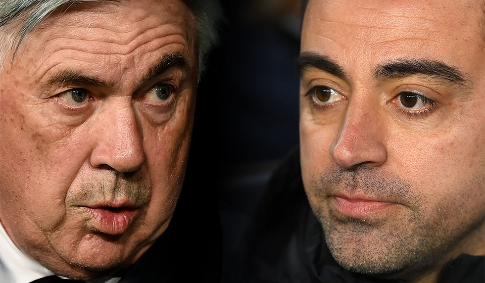Carlo Ancelotti Real Madrid Xavi FC Barcelona