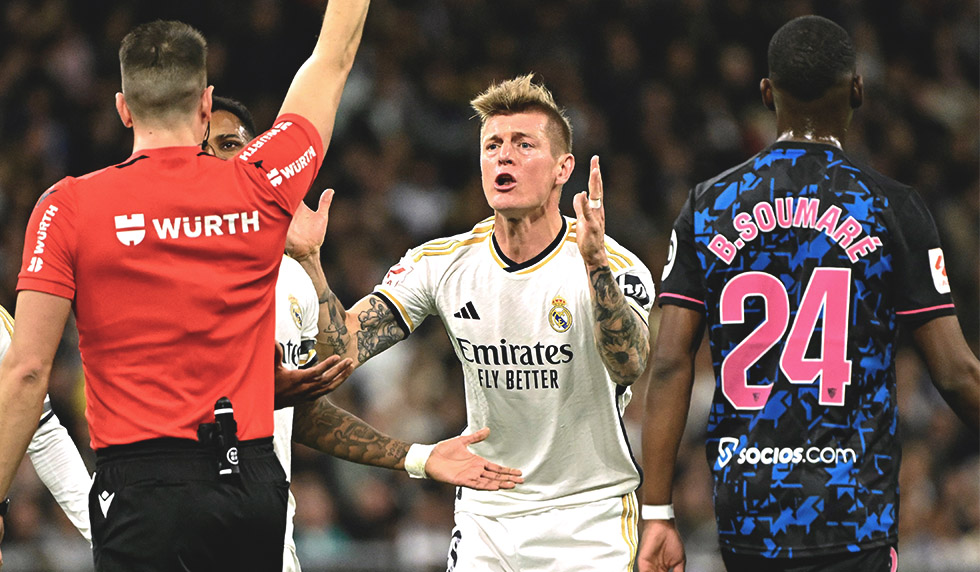 Toni Kroos Wut Ausraster Real Madrid Schiedsrichter Sevilla
