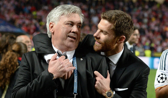 Xabi Alonso Carlo Ancelotti Real Madrid