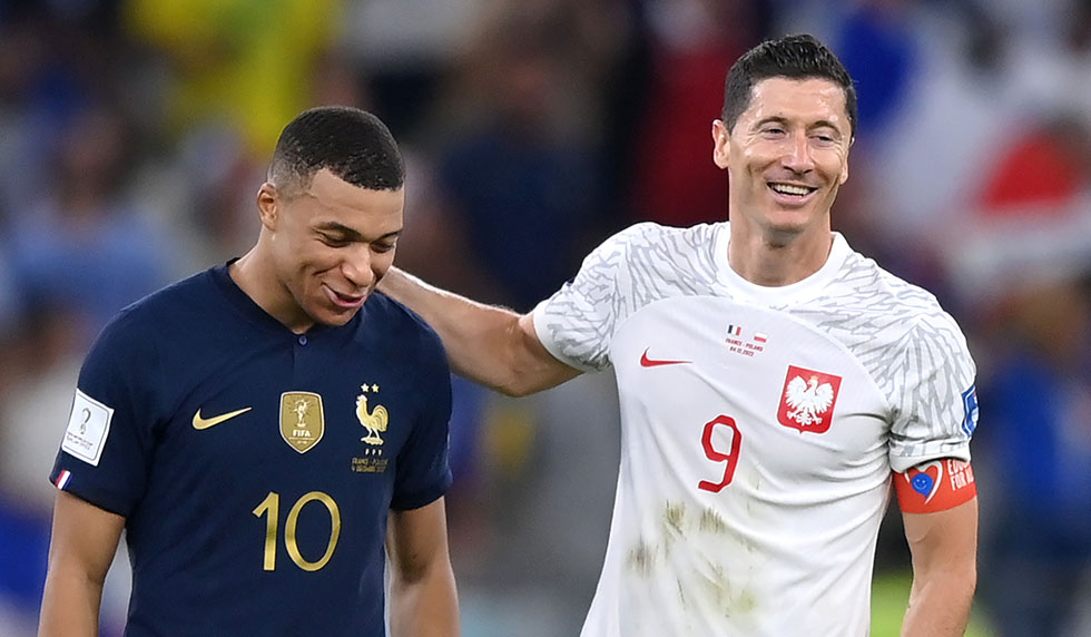 Kylian Mbappé Robert Lewandowski FC Barcelona Real Madrid PSG