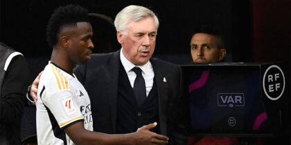 Carlo Ancelotti Vinícius Júnior Real Madrid