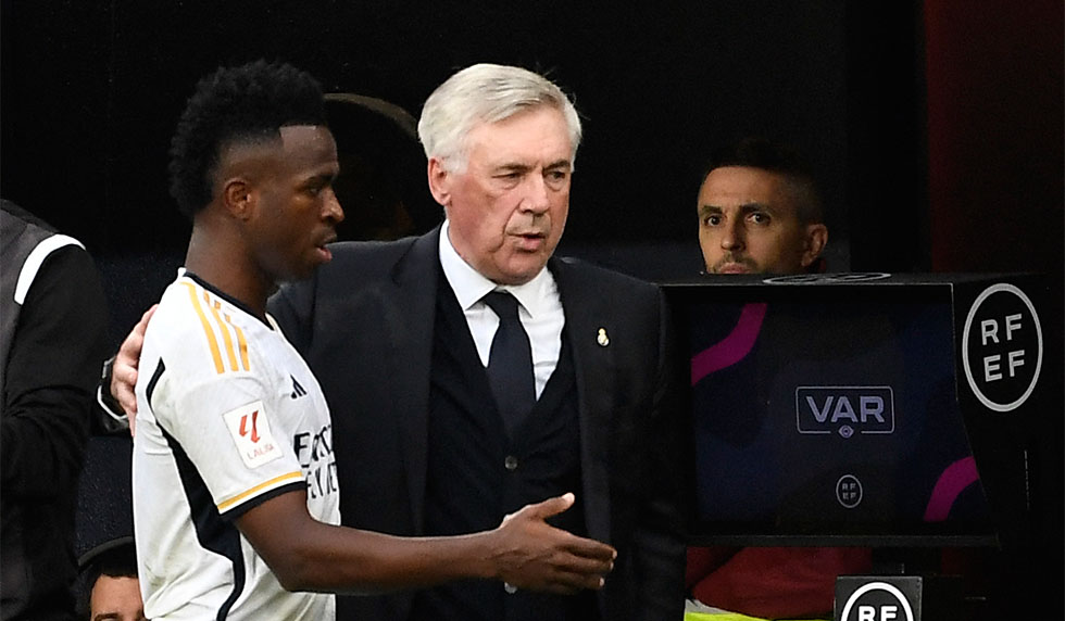 Carlo Ancelotti Vinícius Júnior Real Madrid