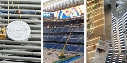 Umbau Santiago Bernabeu März 2024