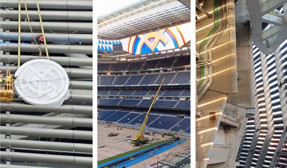 Umbau Santiago Bernabeu März 2024