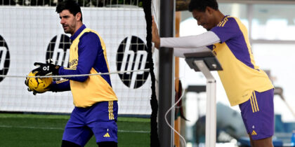 Thibaut Courtois David Alaba Real Madrid