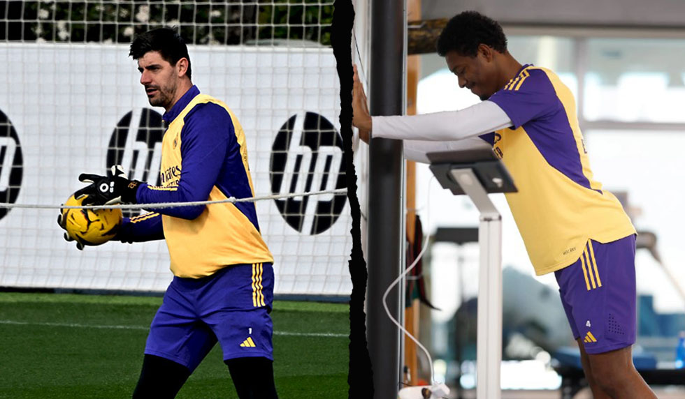 Thibaut Courtois David Alaba Real Madrid