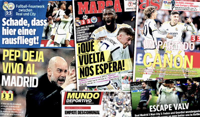 Pressestimmen Real Madrid Manchester City Champions League