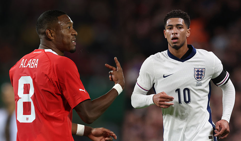 David Alaba Jude Bellingham Österreich England EM 2024