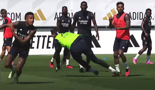 thibaut courtois kreuzbandriss moment szene real madrid
