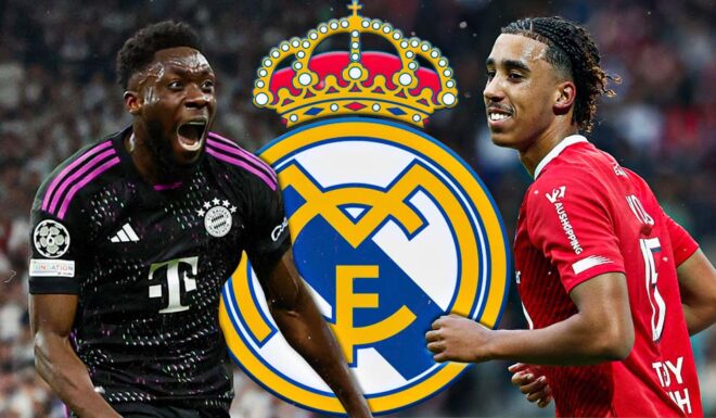 Alphonso Davies, Leny Yoro, Real Madrid Alphonso Davies, Leny Yoro