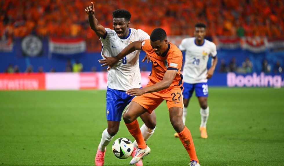 Euro 2024 Frankreich vs. Niederlande, Tchouaméni und Denzel Dumfries