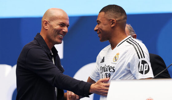 Kylian Mbappé Zinédine Zidane Real Madrid Präsentation Vorstellung Bernabéu