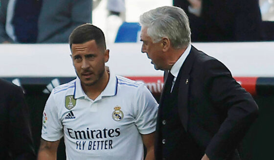 Eden Hazard Carlo Ancelotti Real Madrid