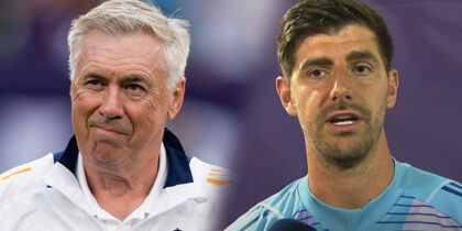 Carlo Ancelotti Thibaut Courtois Real Madrid