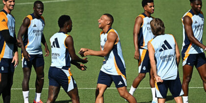 Kylian Mbappé Vinícius Júnior Real Madrid Training