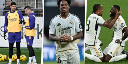 Real Madrid Courtois, Lunin, Endrick, Militão Rüdiger