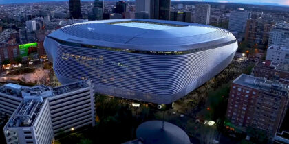 Estadio Santiago Bernabéu Dach zu Real Madrid