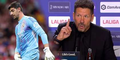 Thibaut Courtois Diego Simeone Real Madrid Atlético