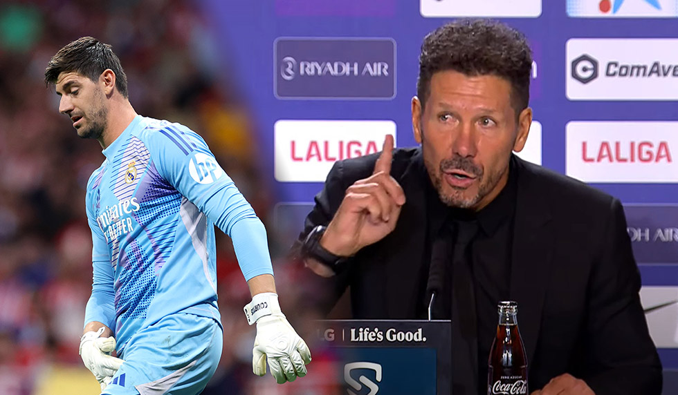 Thibaut Courtois Diego Simeone Real Madrid Atlético