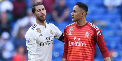 Sergio Ramos Keylor Navas Real Madrid