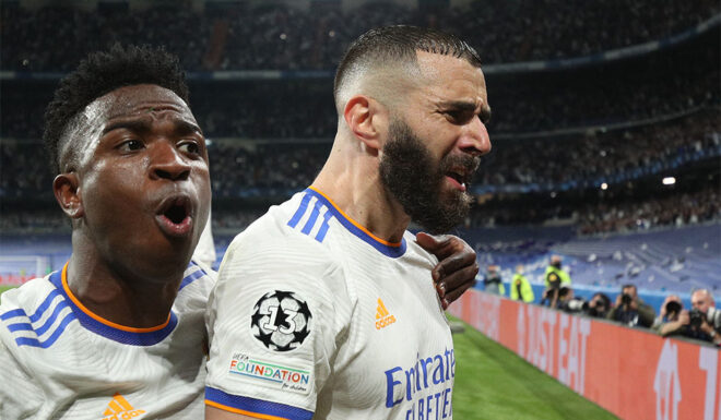 Vinícius Júnior Karim Benzema Real Madrid