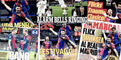 Pressestimmen Clásico Real Madrid FC Barcelona 0:4 La Liga 2024 25