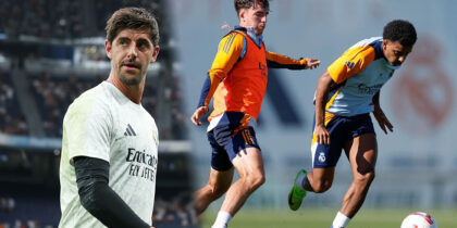 Thibaut Courtois Real Madrid Training