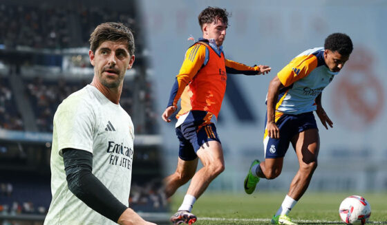 Thibaut Courtois Real Madrid Training