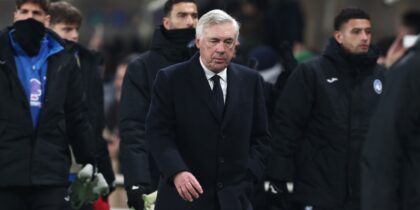 Carlo Ancelotti Real Madrid vs. Atalanta Bergamo