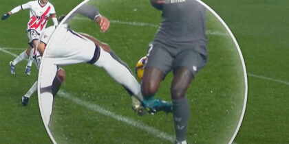 vinicius tritt elfmeter rayo real madrid