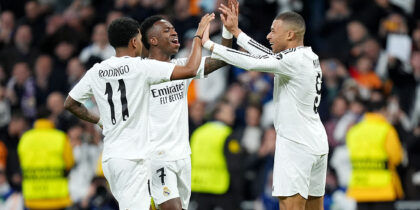 Kylian Mbappé Vinícius Júnior Rodrygo Real Madrid