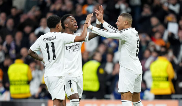 Kylian Mbappé Vinícius Júnior Rodrygo Real Madrid