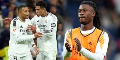 Kylian Mbappé Jude Bellingham Eduardo Camavinga Real Madrid