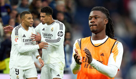 Kylian Mbappé Jude Bellingham Eduardo Camavinga Real Madrid