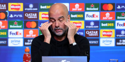 Pep Guardiola Manchester City Real Madrid Champions League