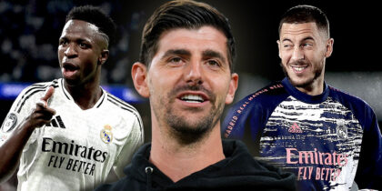 Thibaut Courtois Eden Hazard Vinícius Júnior Real Madrid