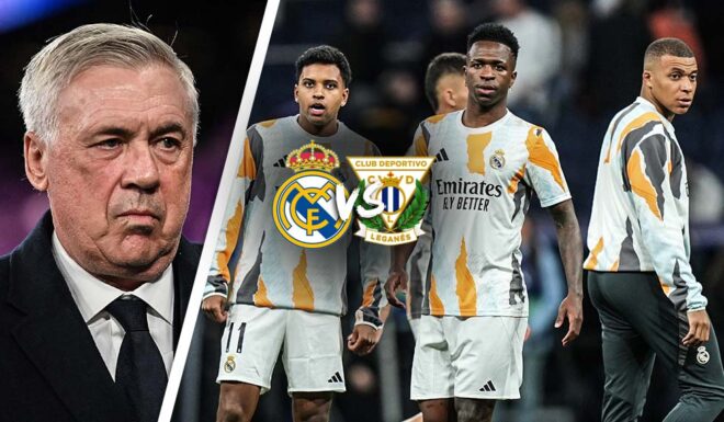 Carlo Ancelotti Rodrygo Vinicius Mbappe Carlo Ancelotti Rodrygo Vinicius Mbappe