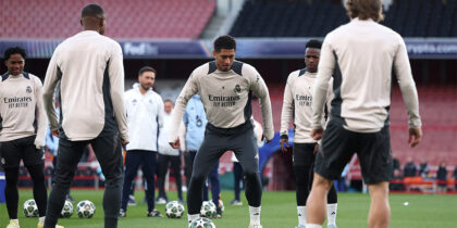Arsenal Real Madrid Training