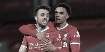 Diogo Jota Trent Alexander Arnold FC Liverpool