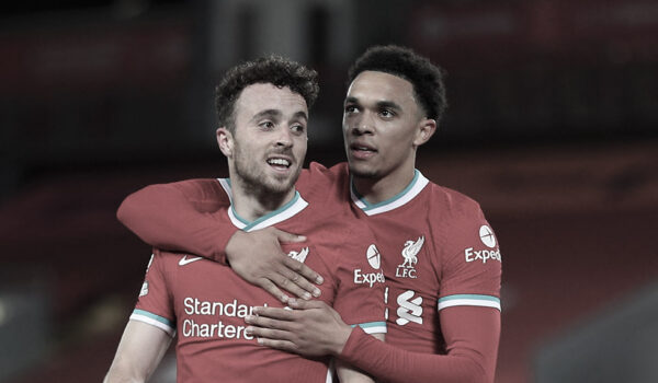 Diogo Jota Trent Alexander Arnold FC Liverpool