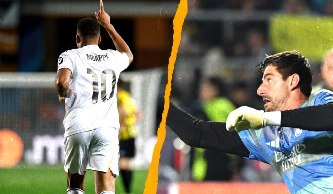 Kylian Mbappé, Thibaut Courtois UEFA CL Kairat