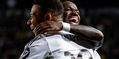 Kylian Mbappé, Vinícius Júnior UEFA CL Kairat