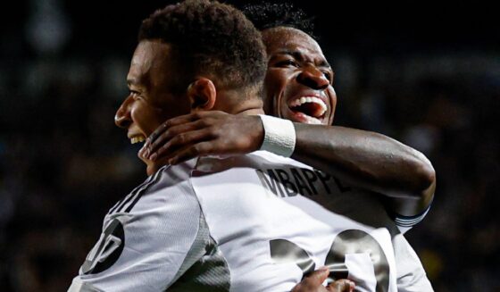 Kylian Mbappé, Vinícius Júnior UEFA CL Kairat