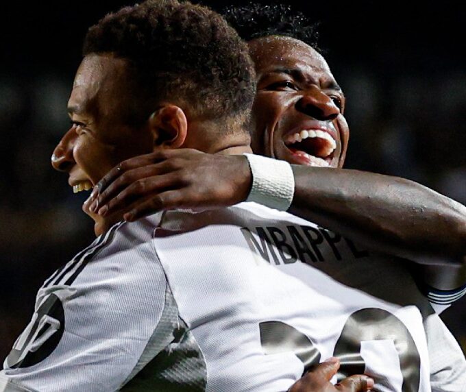 Kylian Mbappé, Vinícius Júnior UEFA CL Kairat
